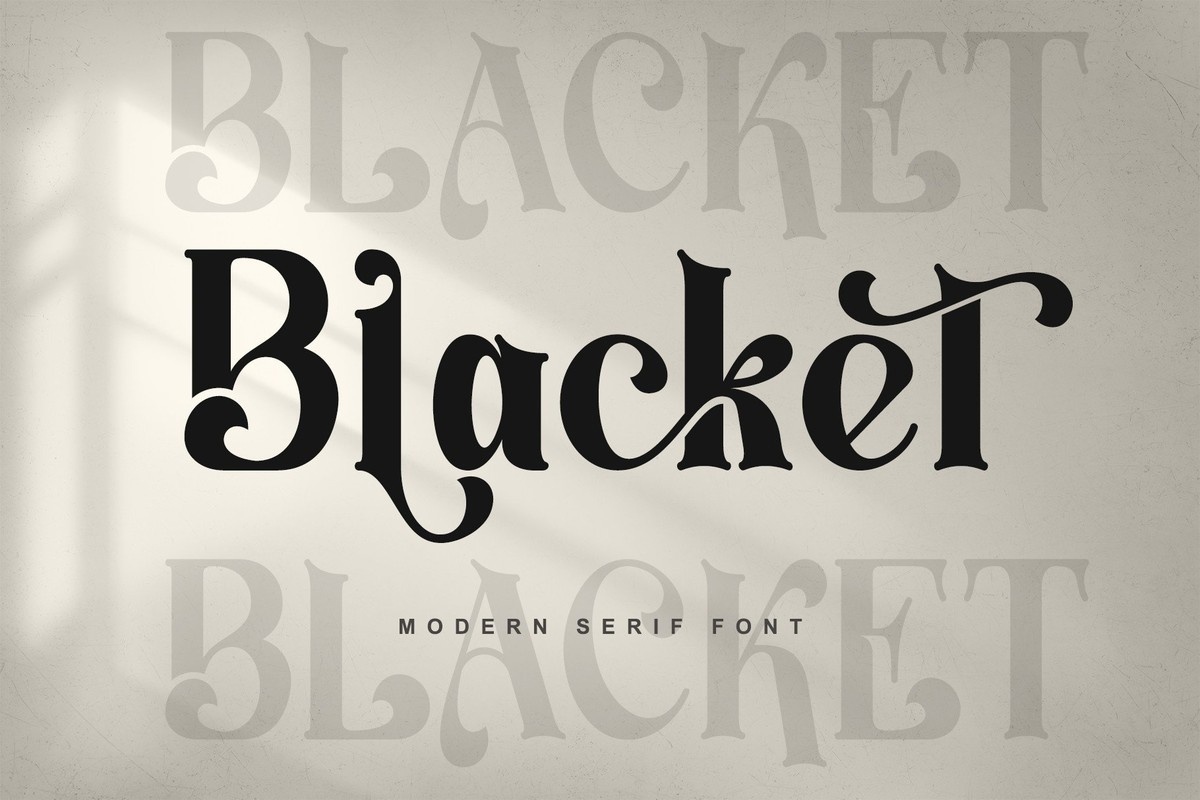 폰트 Blacket
