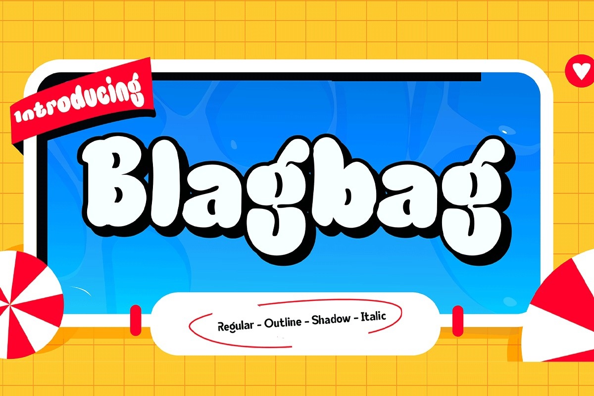 폰트 Blagbag