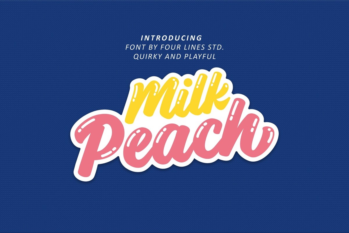 폰트 Milk Peach