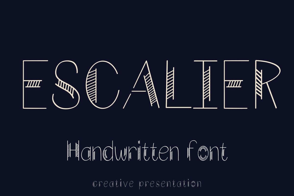폰트 Escalier