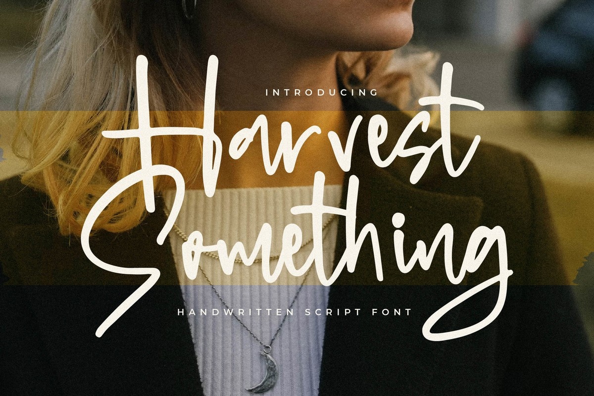 폰트 Harvest Something