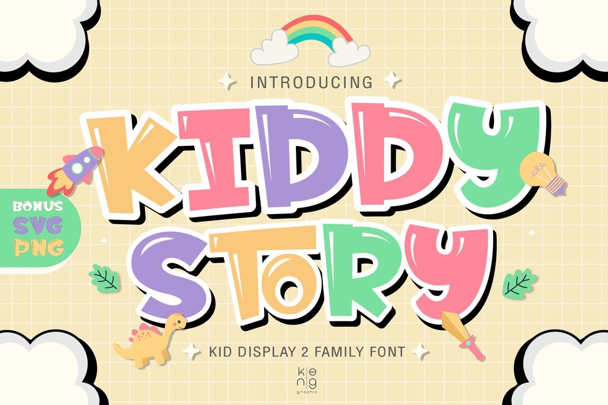폰트 Kiddy Story
