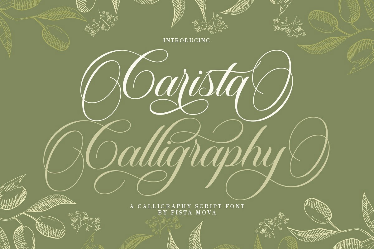 폰트 Carista Calligraphy
