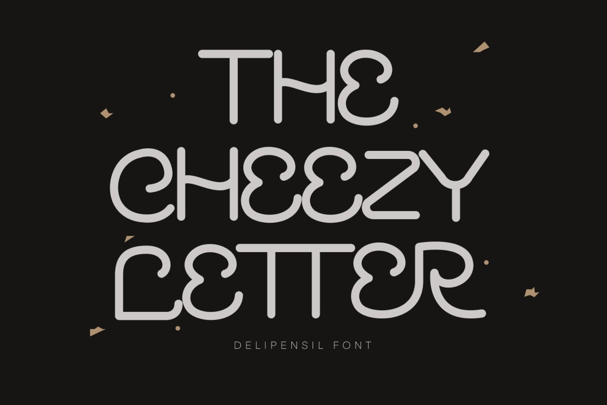 폰트 The Cheezy Letter