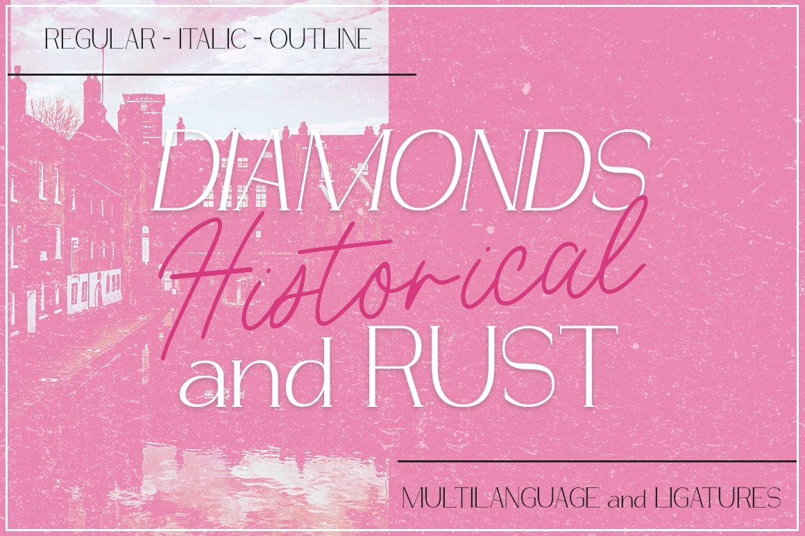 폰트 Diamonds and Rust Historical