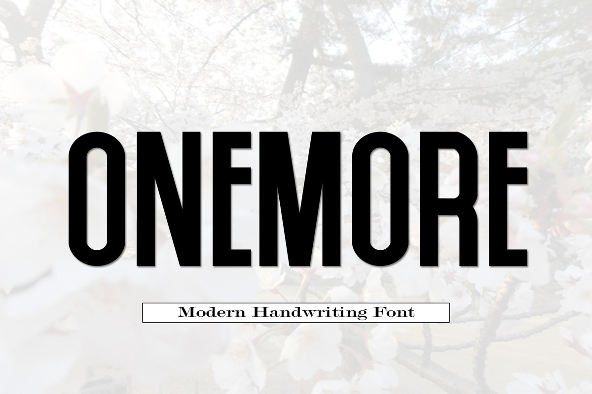 폰트 Onemore
