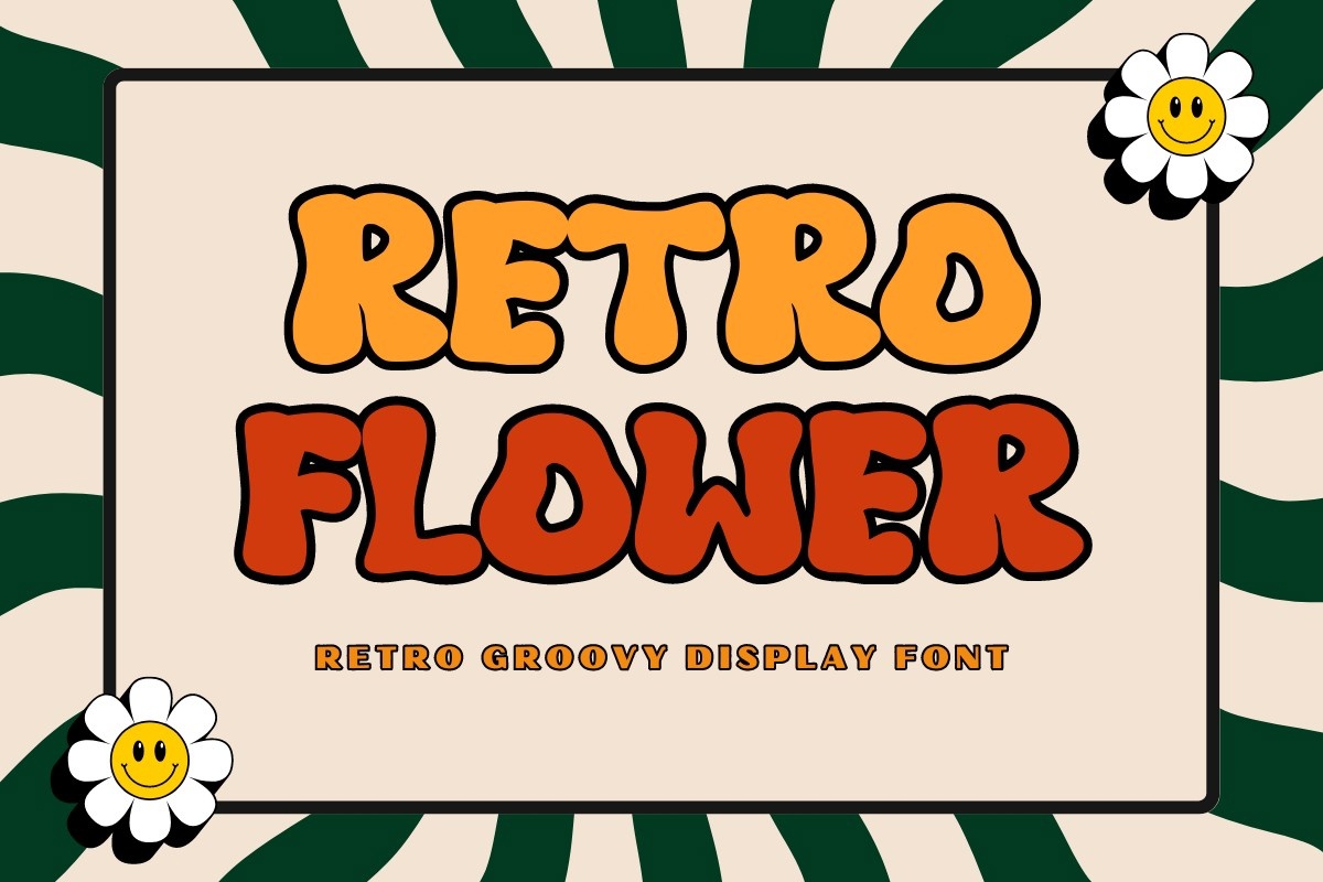 폰트 Retro Flower