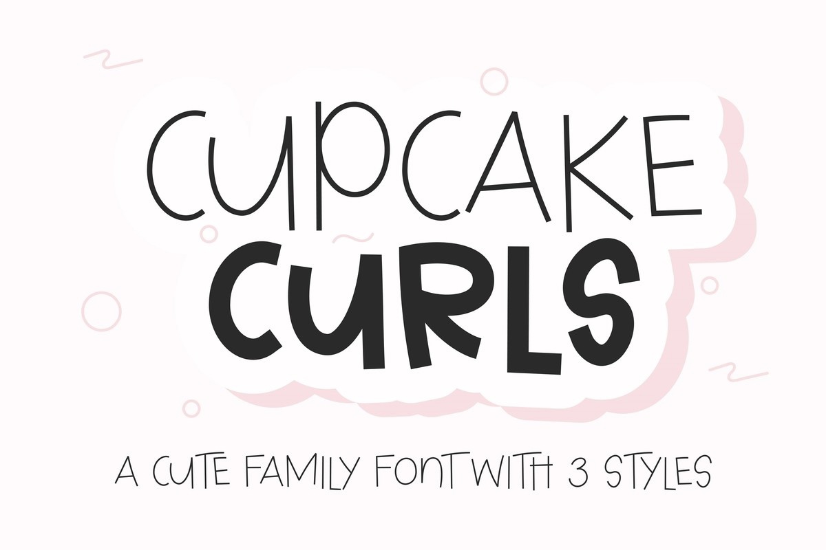 폰트 Cupcake Curls