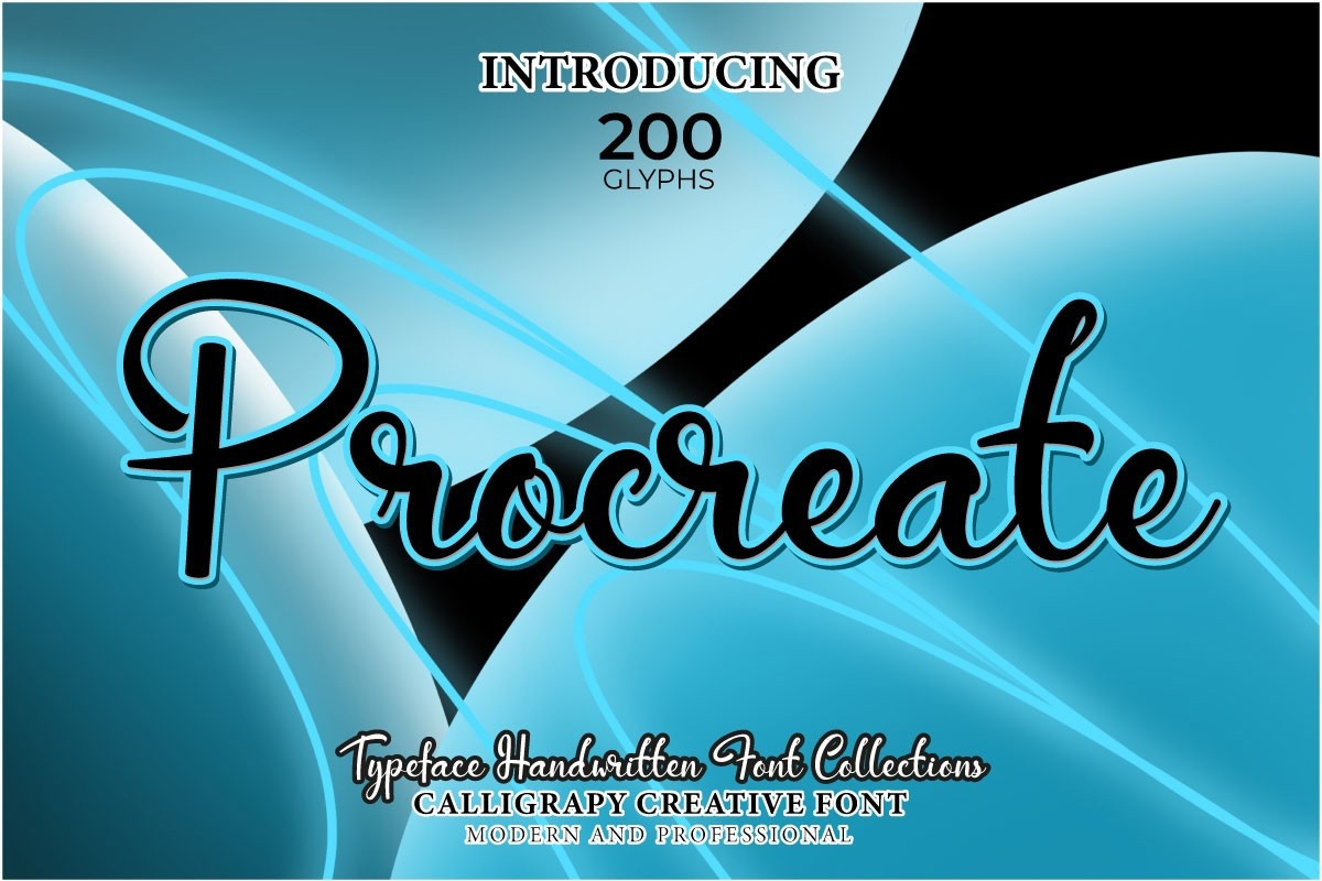 폰트 Procreate