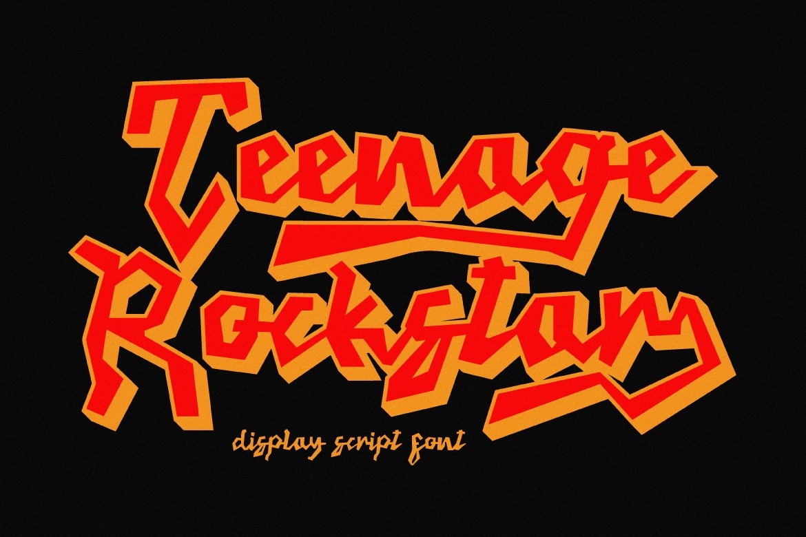 폰트 Teenage Rockstar