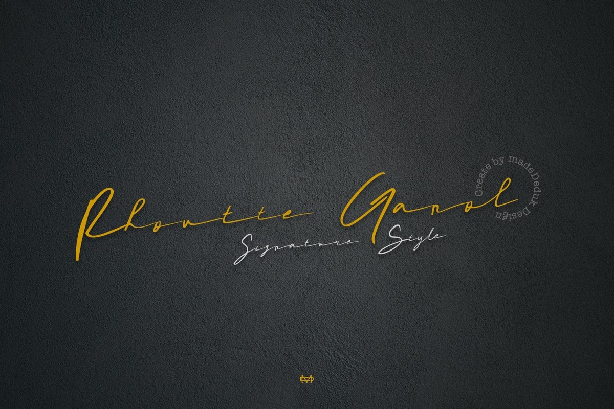폰트 Rhoutte Ganol