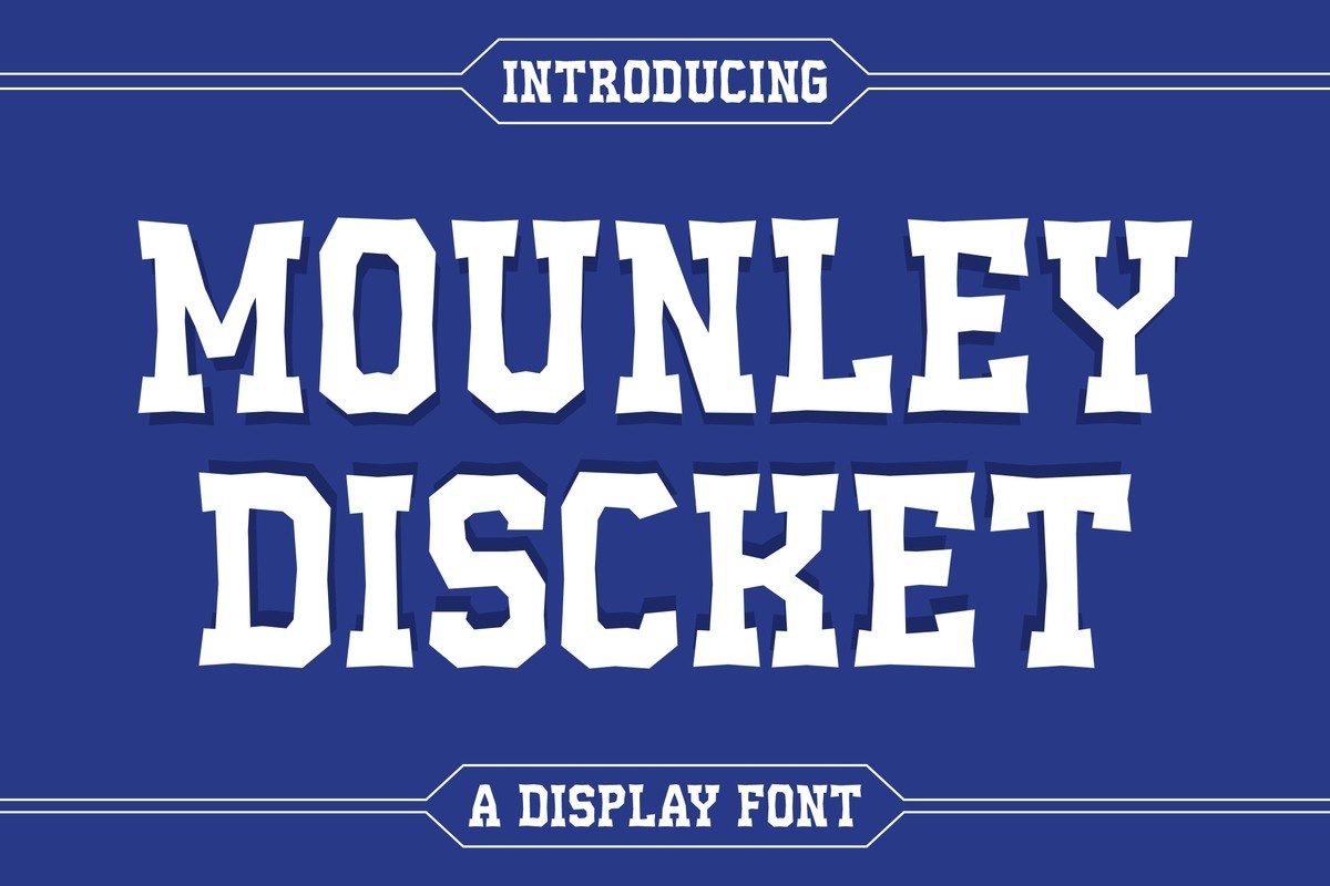 폰트 Mounley Discket