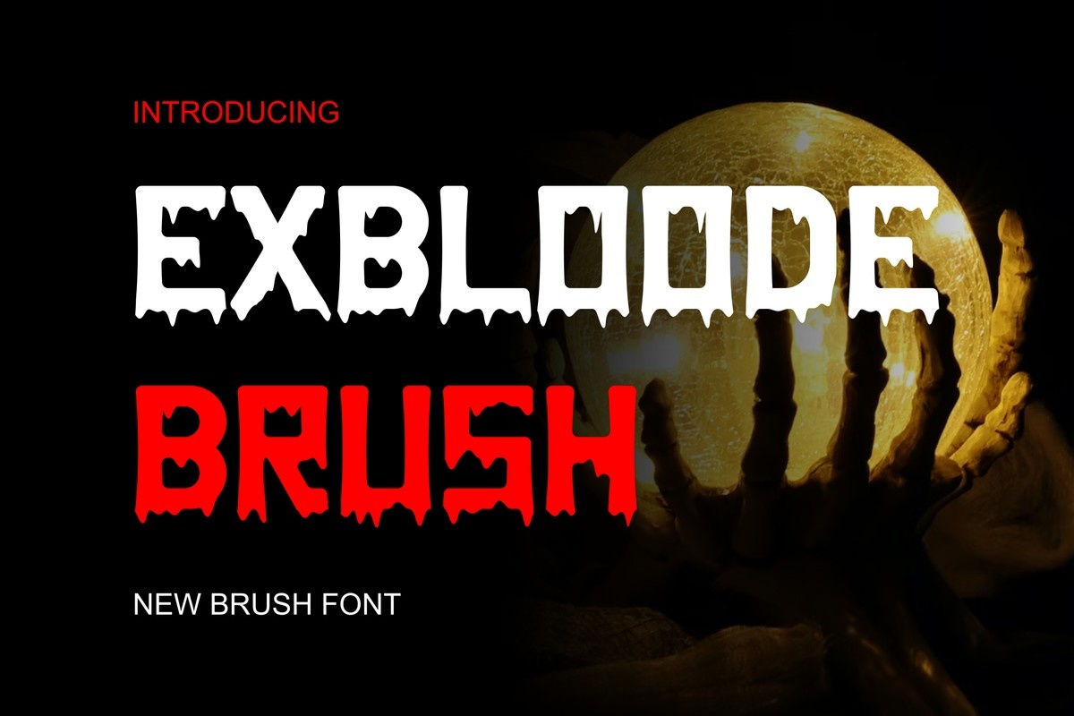 폰트 Exbloodebrush