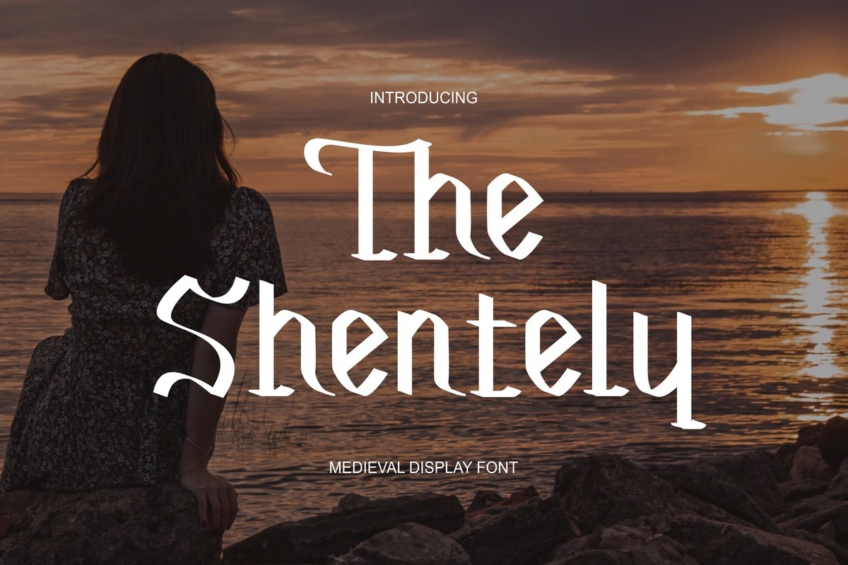 폰트 The Shentely