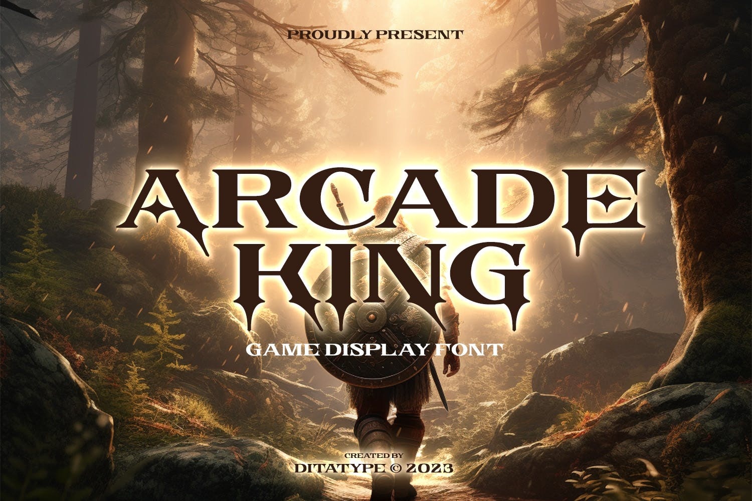 폰트 Arcade King