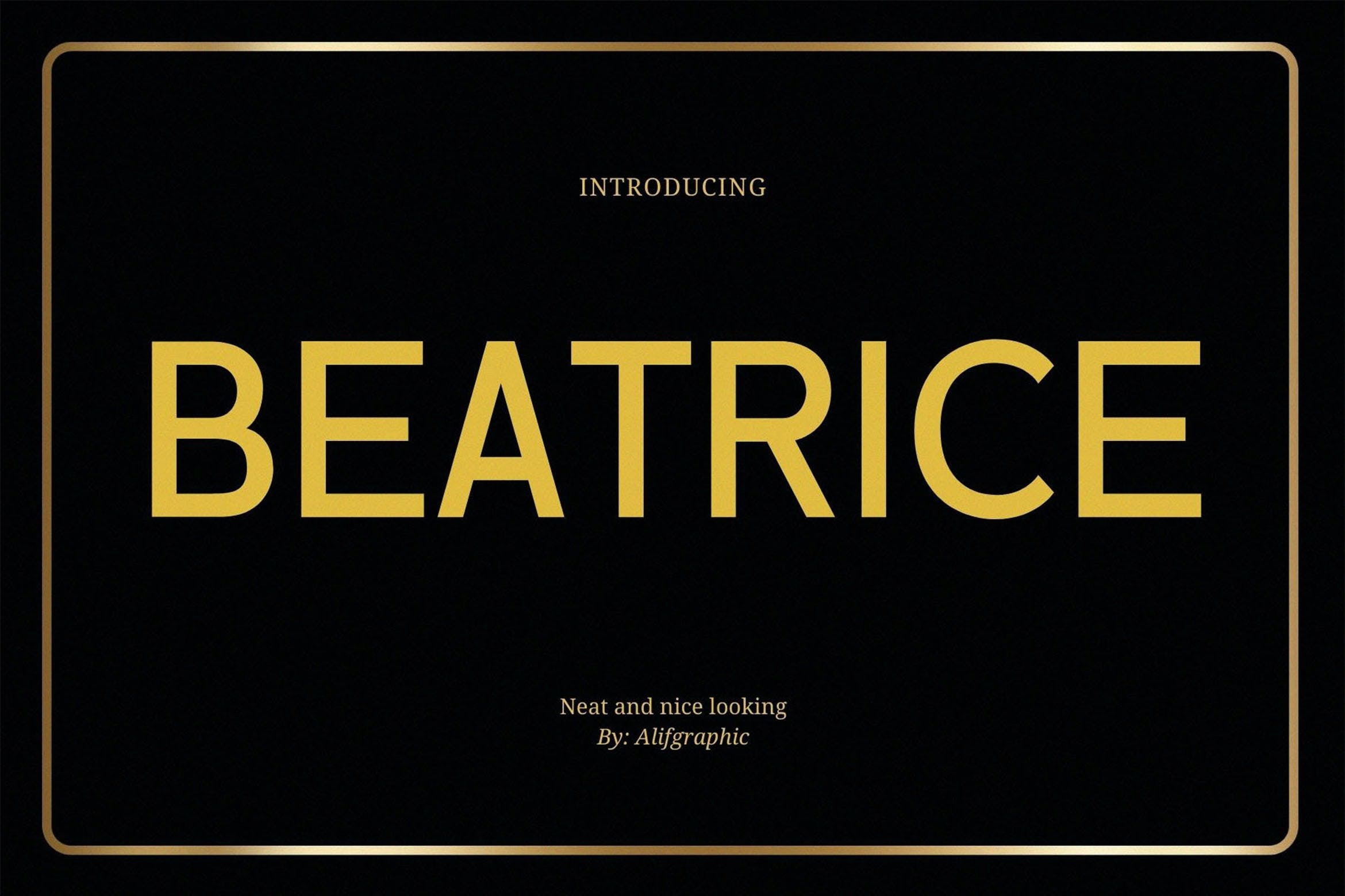 폰트 Beatrice