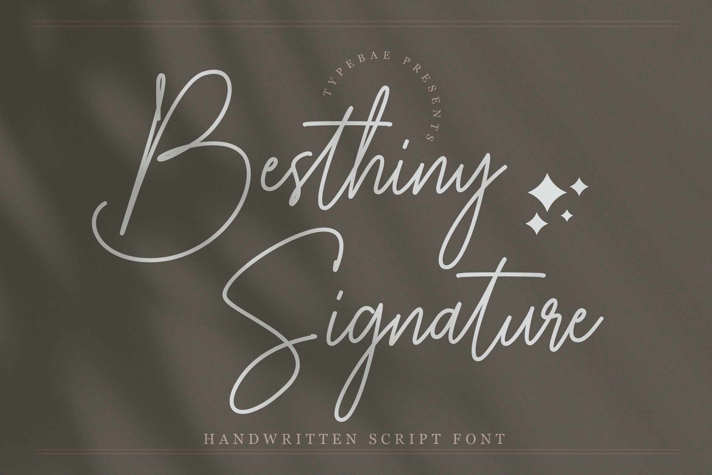 폰트 Besthiny Signature