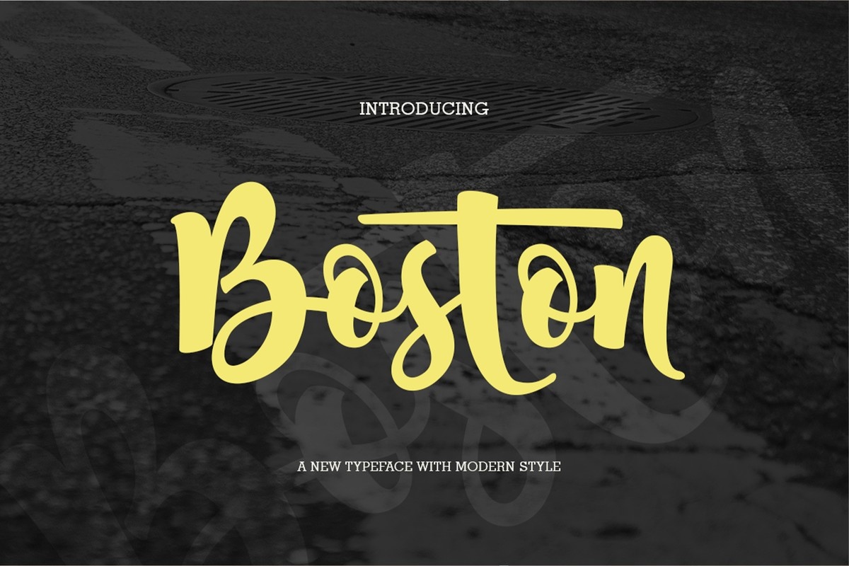 폰트 Boston