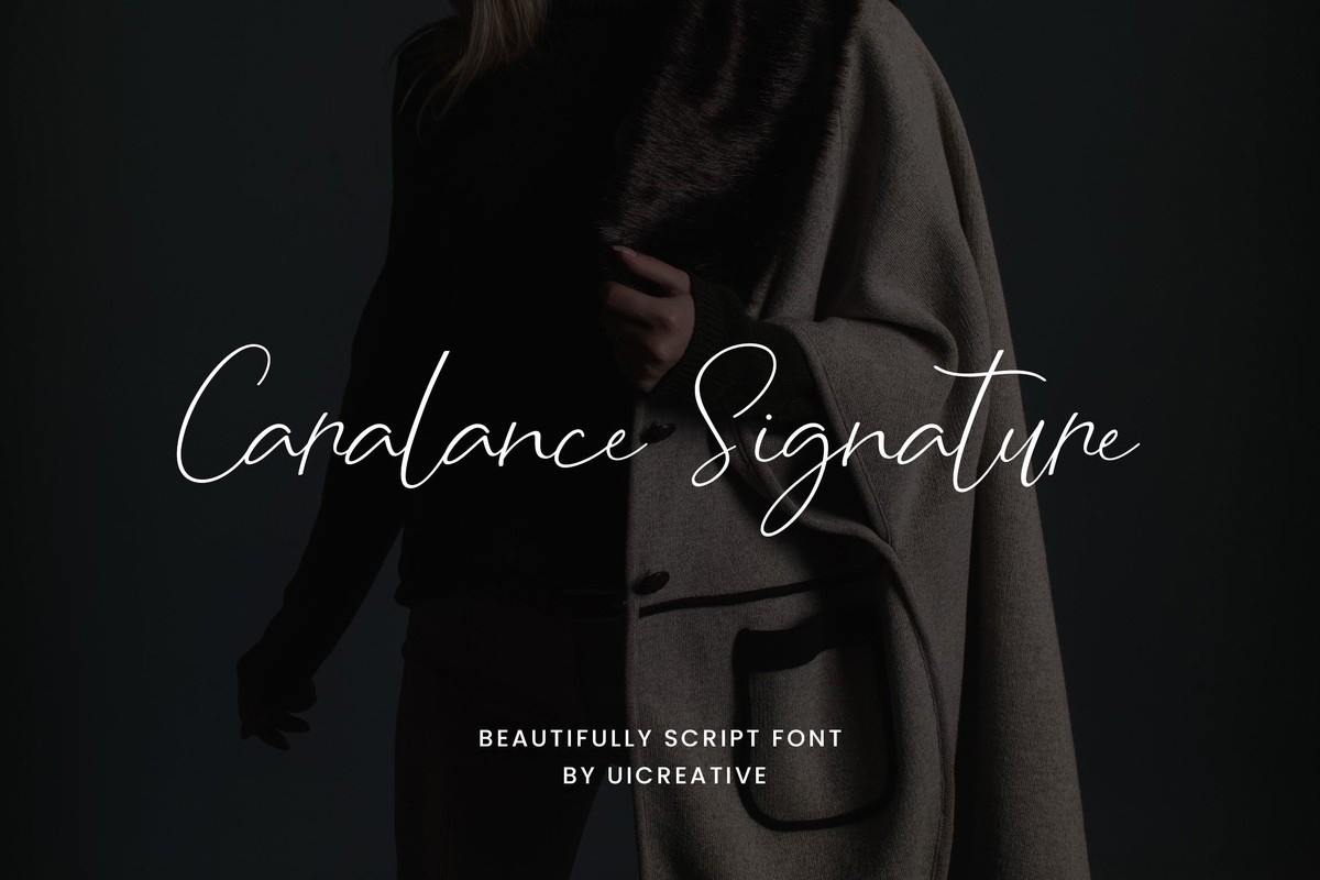 폰트 Caralance Signature