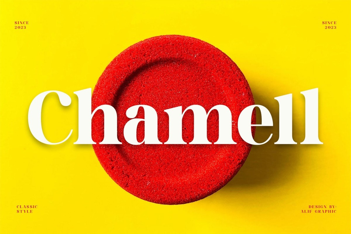 폰트 Chamell
