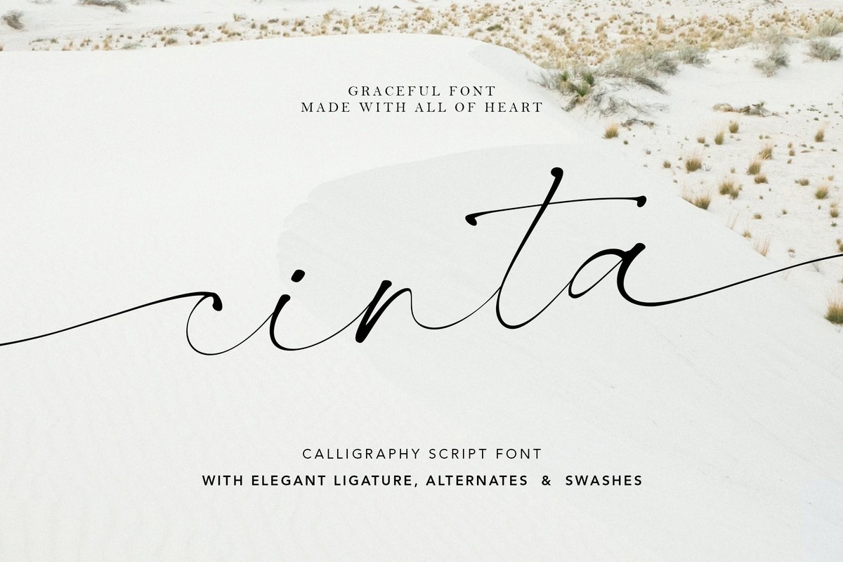 폰트 Cinta Wedding