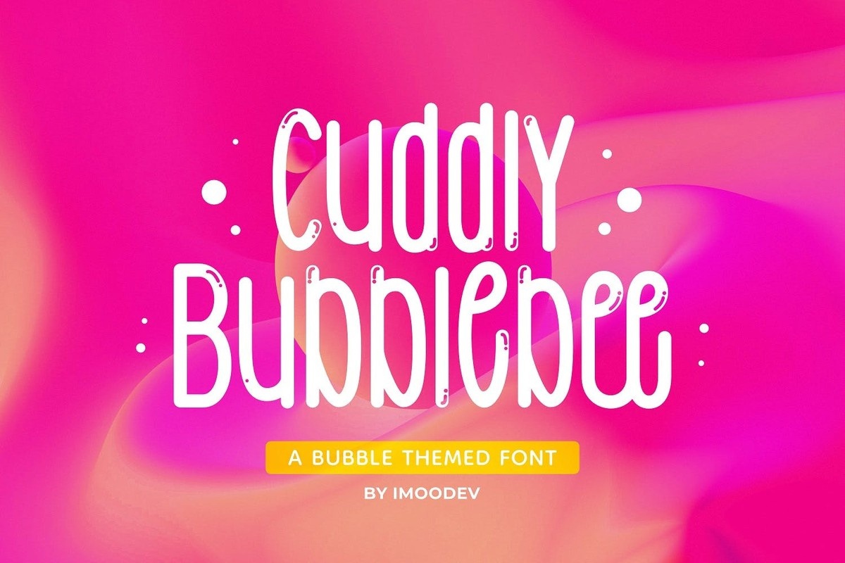 폰트 Cuddly Bubblebee