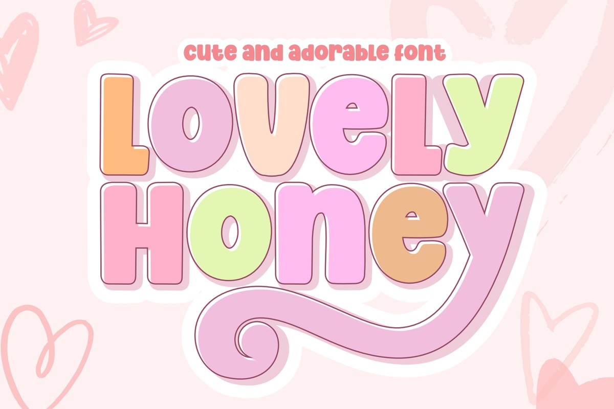 폰트 Lovely Honey
