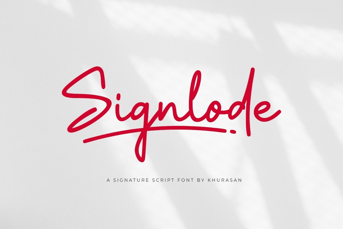폰트 Signlode