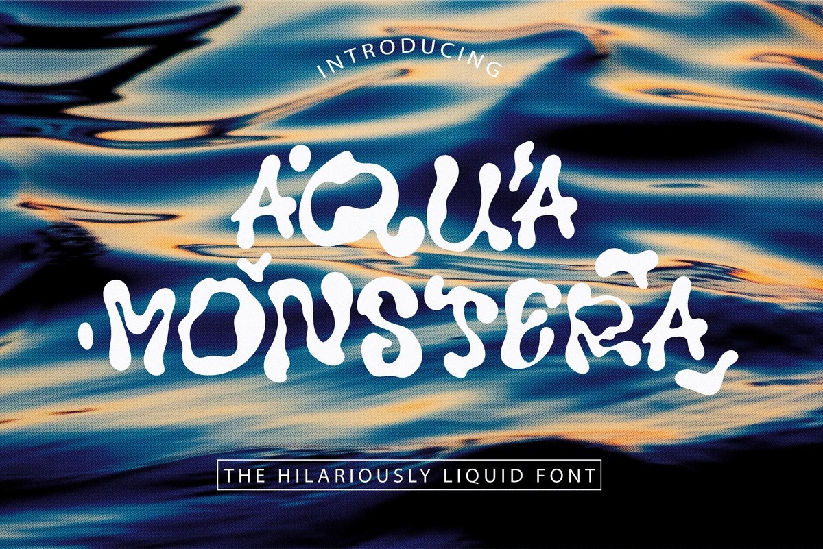 폰트 Aqua Monstera