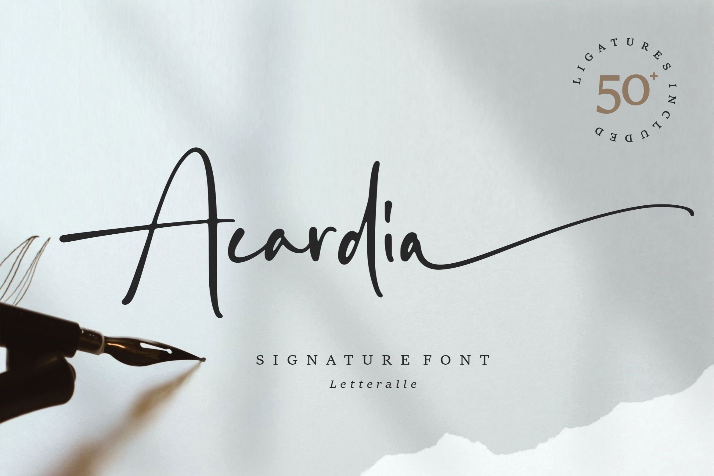 폰트 Acardia Signature