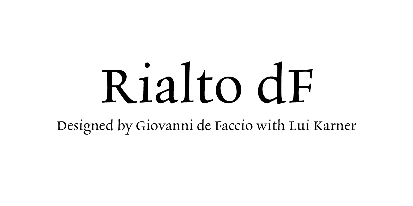폰트 Rialto dF