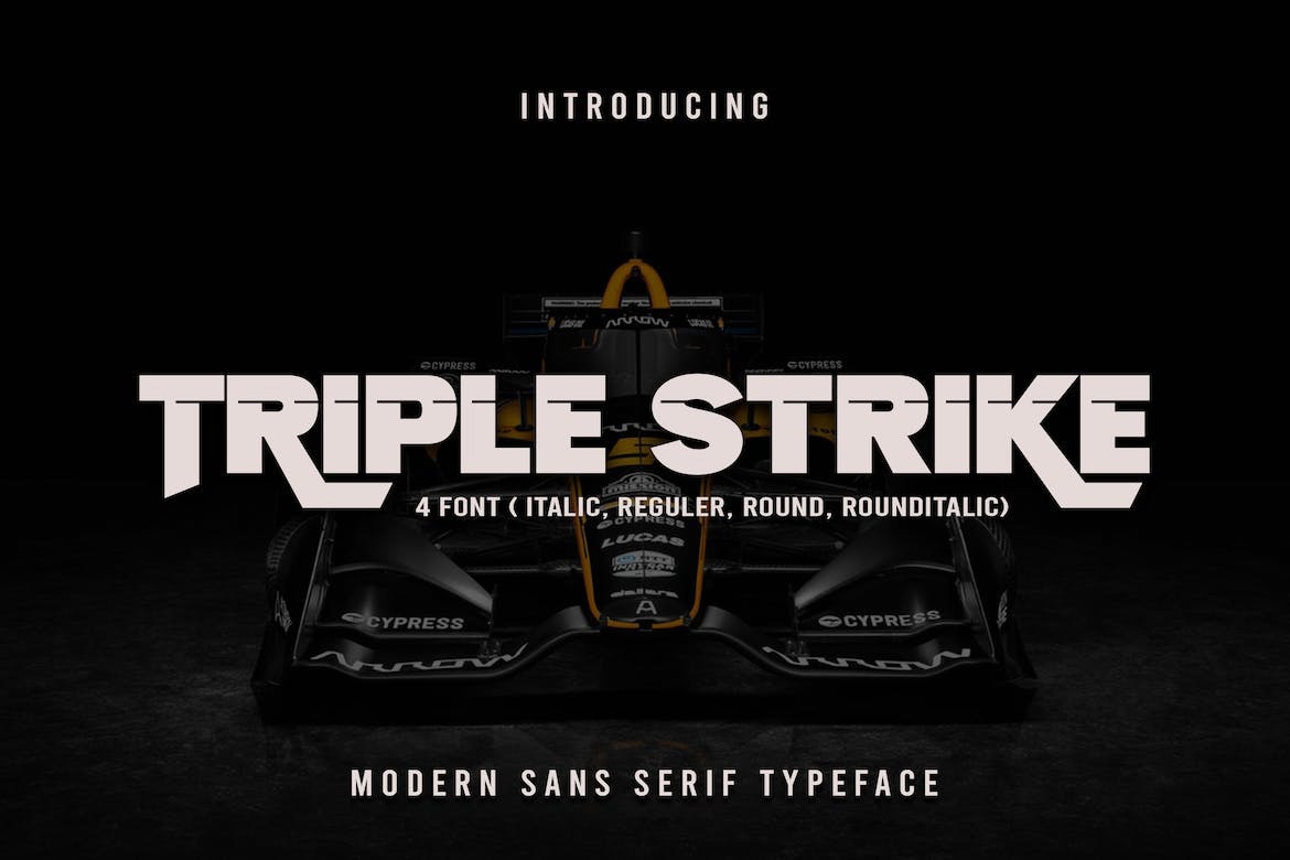 폰트 Triplestrike