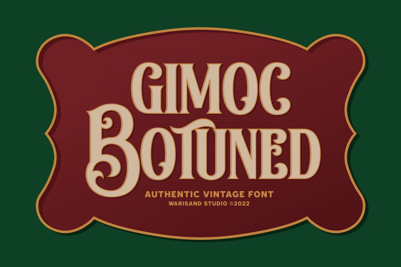 폰트 Gimoc Botuned
