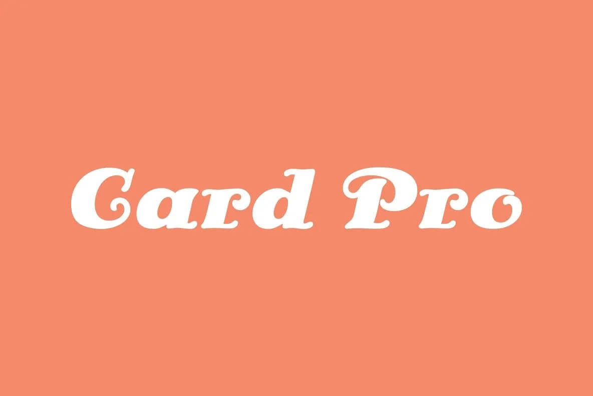 폰트 Card Pro