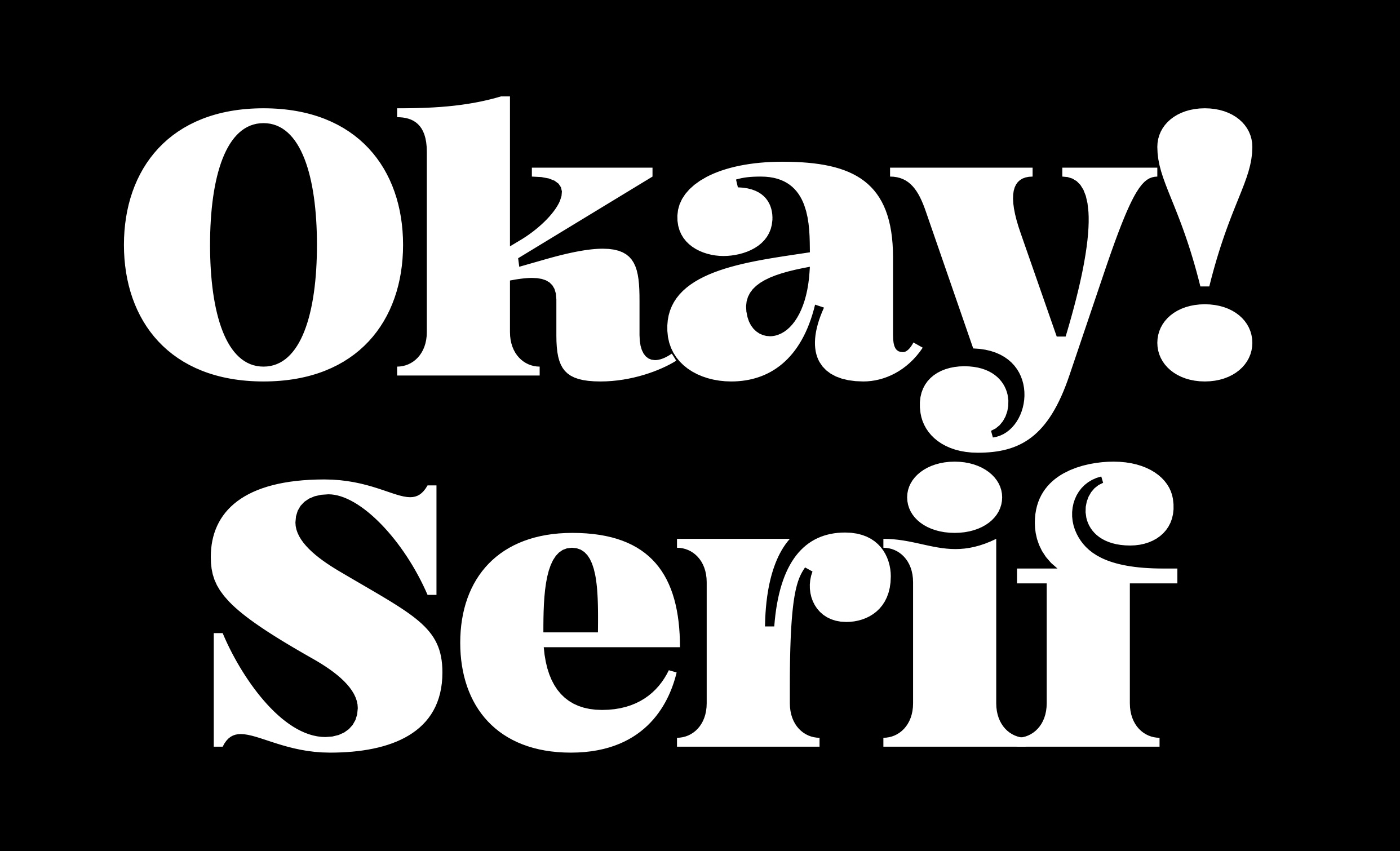 폰트 Okay Serif