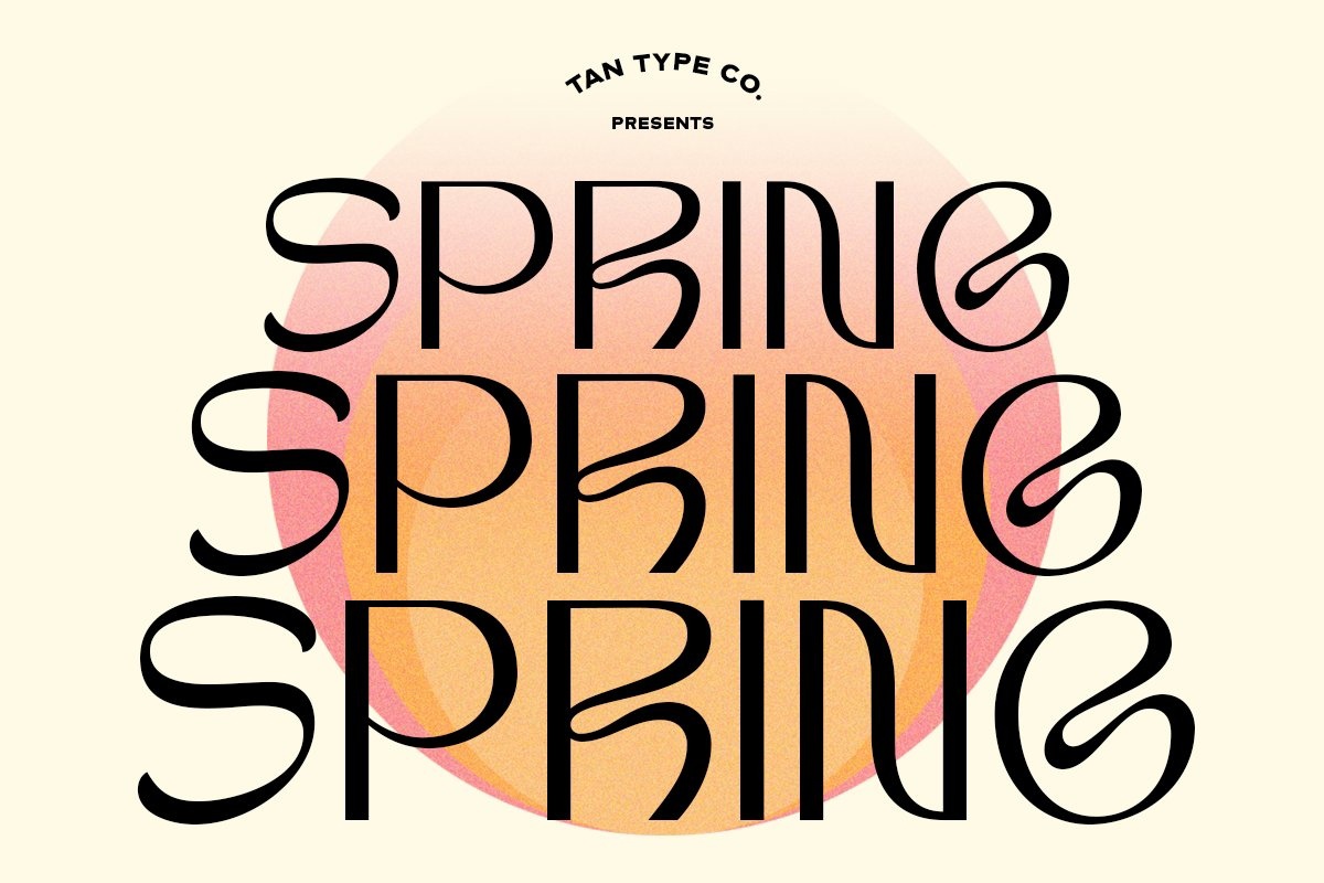 폰트 TAN-SPRING