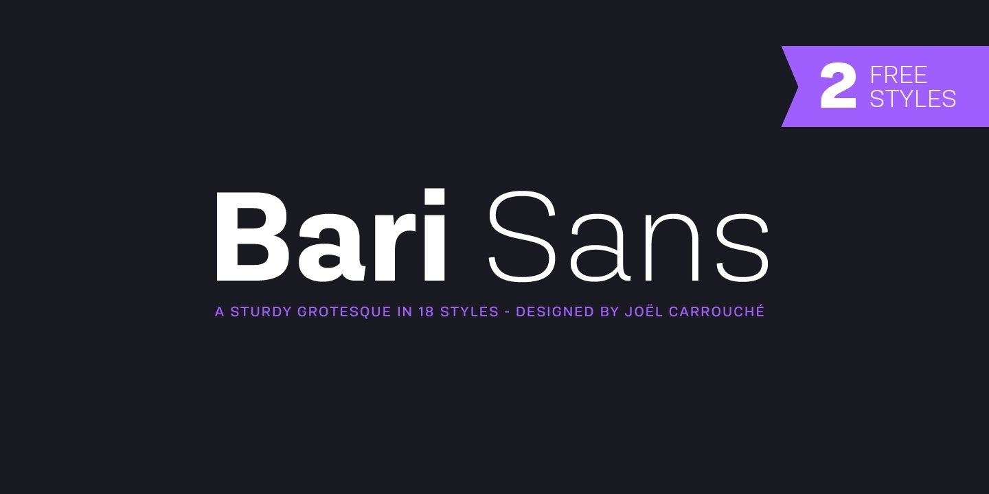 폰트 Bari Sans