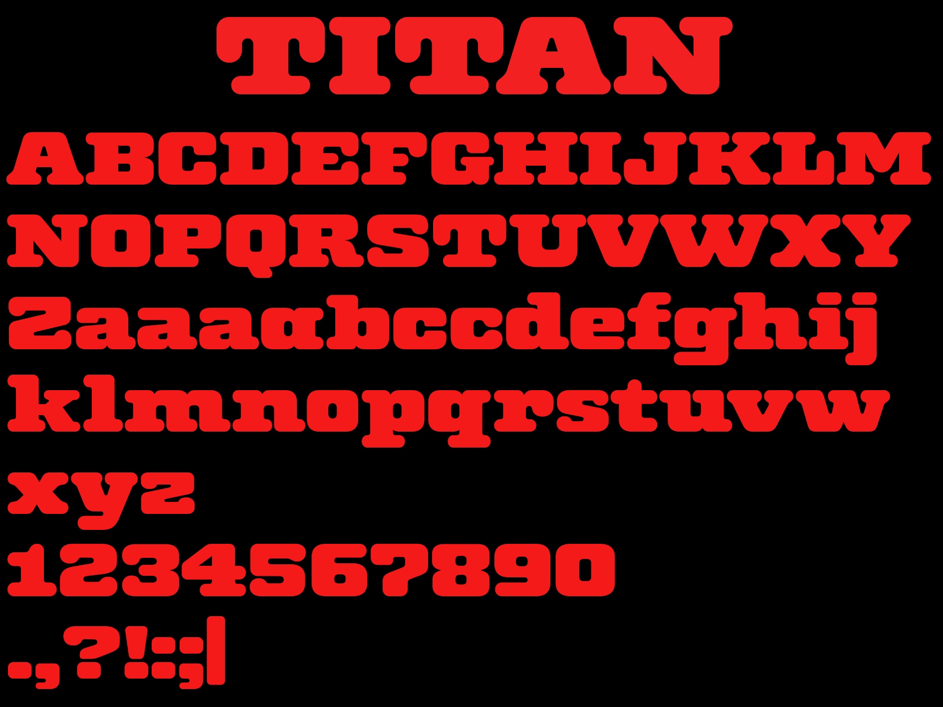 폰트 Titan