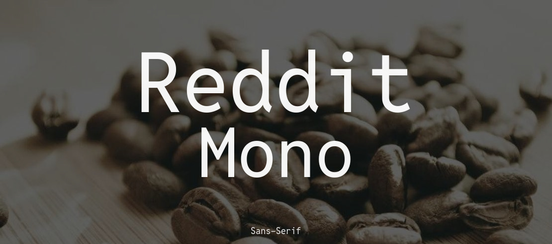 폰트 Reddit Mono