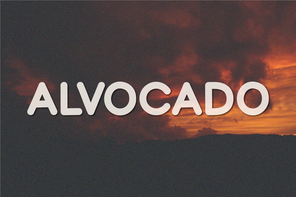 폰트 Alvocado