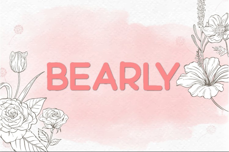 폰트 Bearly