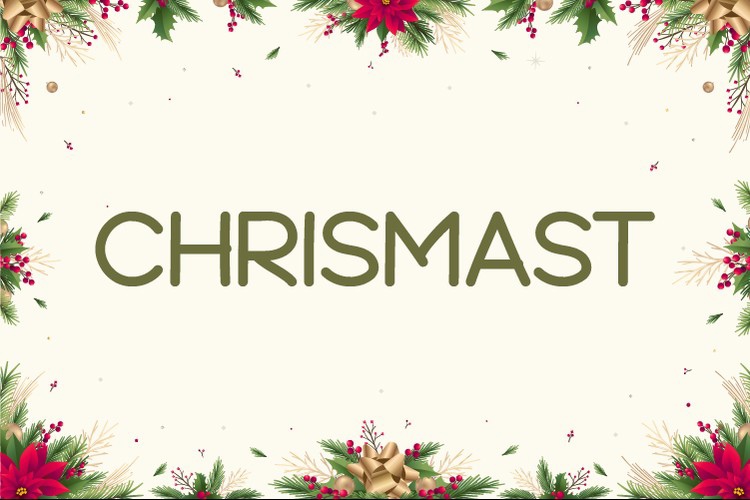 폰트 Chrismast