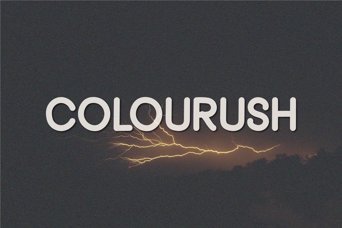 폰트 Colourush