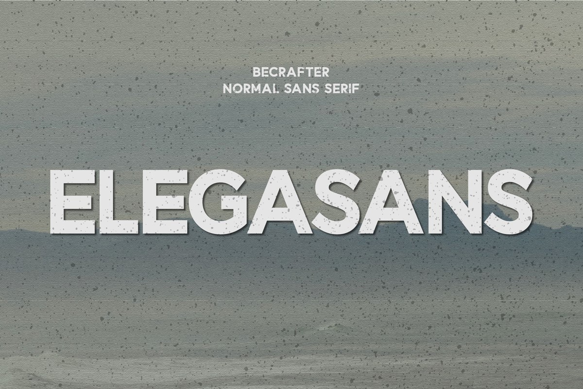 폰트 Elegasans
