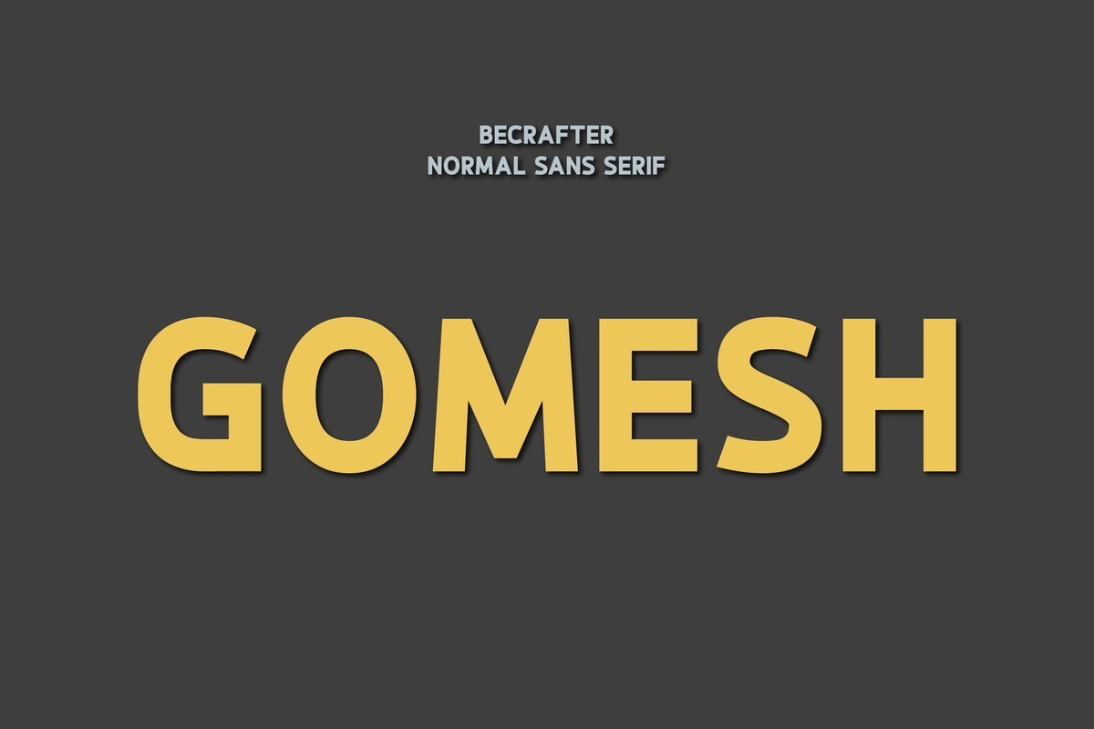 폰트 Gomesh