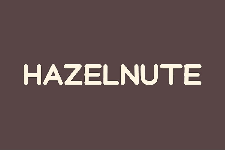 폰트 Hazelnute