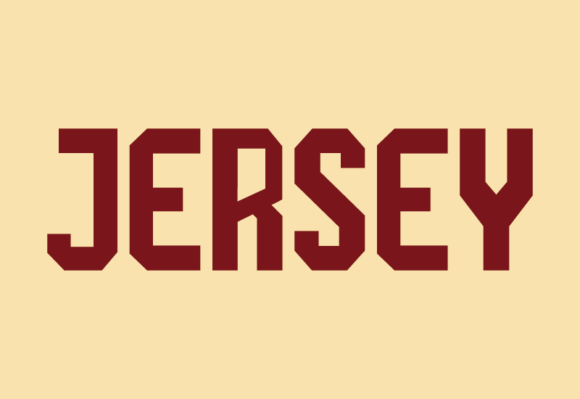 폰트 Jersey 10