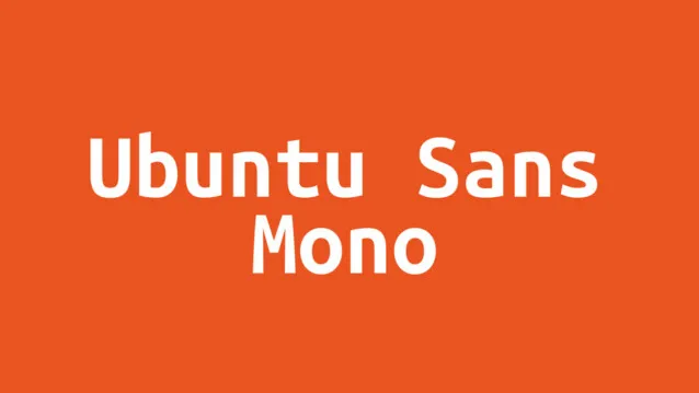 폰트 Ubuntu Sans Mono
