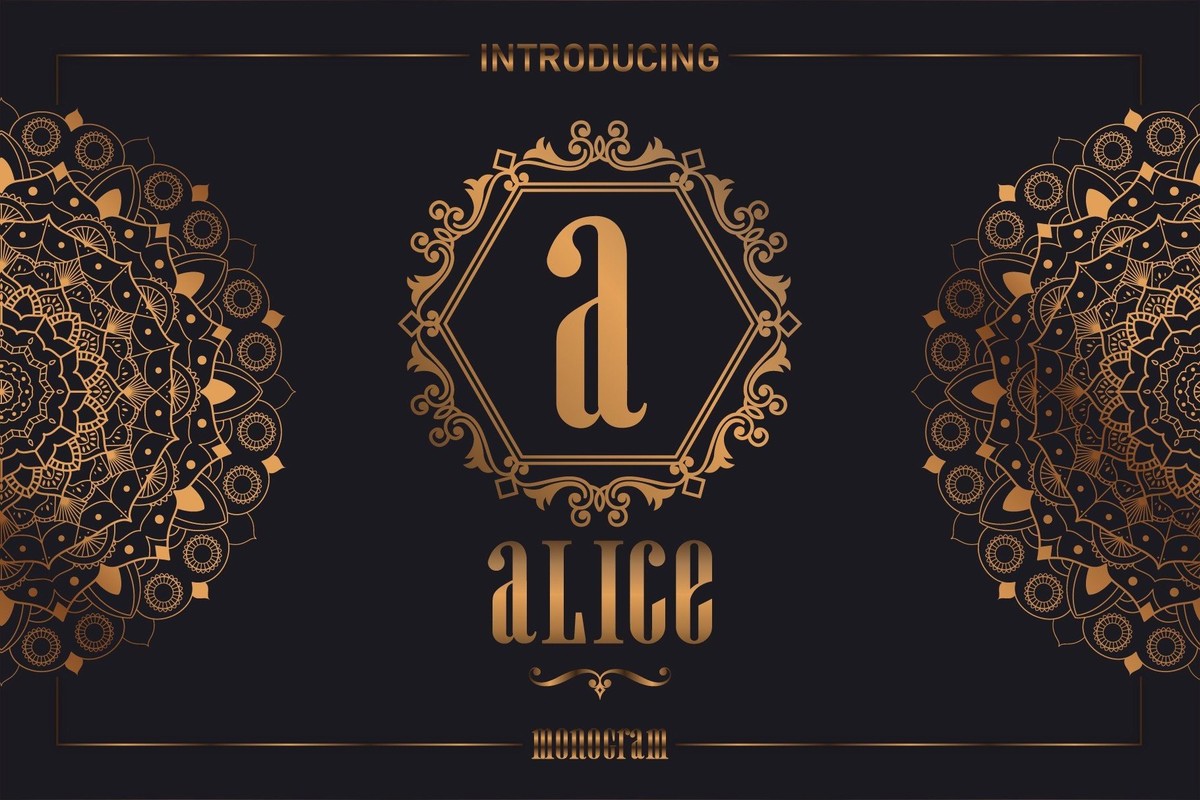 폰트 Alice Monogram