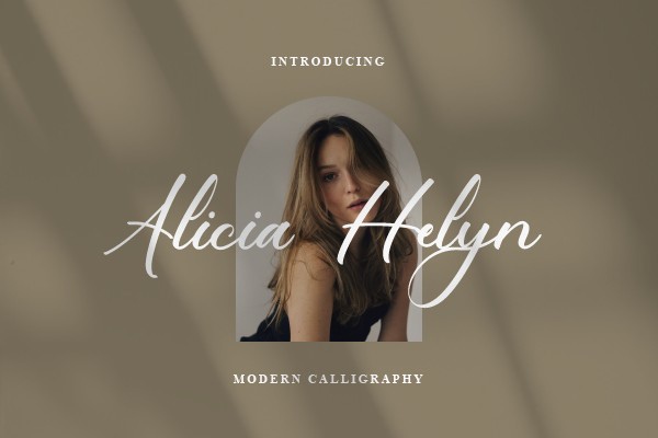 폰트 Alicia Helyn
